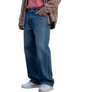 Vintage Old Navy Mens Jeans Denim Relaxed 40x31 Blue Wide Leg Y2K Skater Baggy